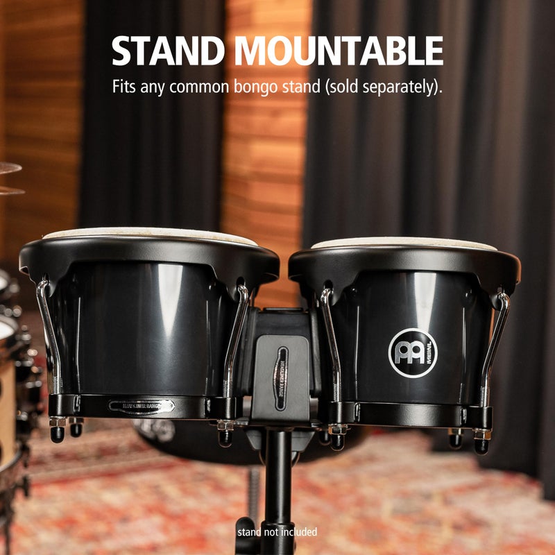 Meinl Percussion طقم طبول بونغو مع أصداف صناعية متينة لجميع الأحوال الجوية، سلسلة الرحلة - غير مصنوعة في الصين - رؤوس جلد الجاموس الطبيعي، ضمان لمدة 2 سنة - Image 2